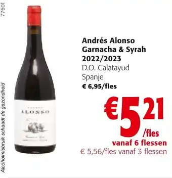 Colruyt Andrés Alonso Garnacha & Syrah 2022/2023 D.O. Calatayud aanbieding