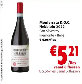 Colruyt Monferrata D.O.C. Nebbiolo 2022 aanbieding