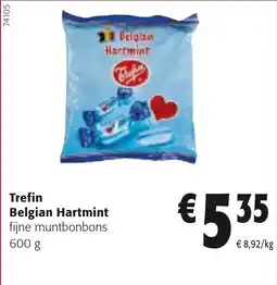 Colruyt Trefin belgian hartmint fijne muntbonbons aanbieding