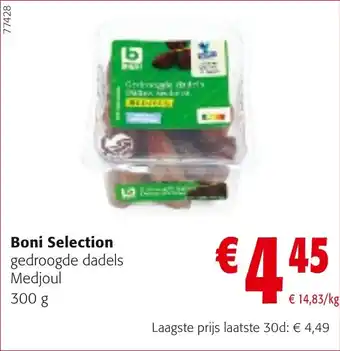 Colruyt Boni selection gedroogde dadels medjoul aanbieding