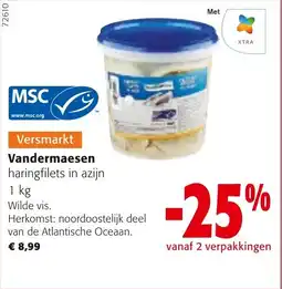 Colruyt Vandermaesen haringfilets in azijn aanbieding