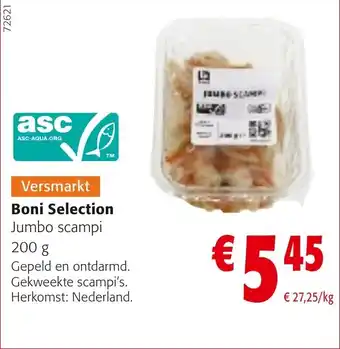 Colruyt Boni selection jumbo scampi aanbieding