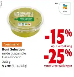 Colruyt Boni selection milde guacamole hass avocado aanbieding