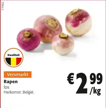 Colruyt Rapen los aanbieding