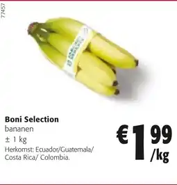 Colruyt Boni selection bananen aanbieding