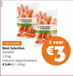 Colruyt Boni selection wortelen aanbieding