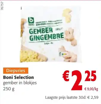 Colruyt Boni selection gember in blokjes aanbieding