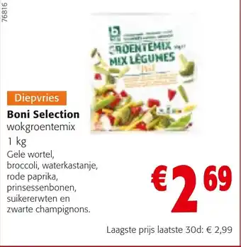 Colruyt Boni selection wokgroentemix aanbieding