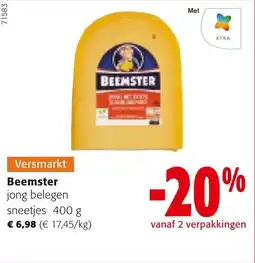 Colruyt Beemster jong belegen sneetjes aanbieding