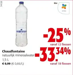 Colruyt Chaudfontaine natuurlijk mineraalwater aanbieding