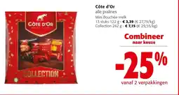 Colruyt Côte d'or collection aanbieding