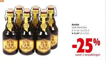 Colruyt Barbar sterk blond bier aanbieding