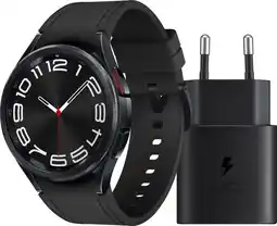 Coolblue Samsung Galaxy Watch 6 Classic 4G Noir 43 mm + Samsung Chargeur aanbieding