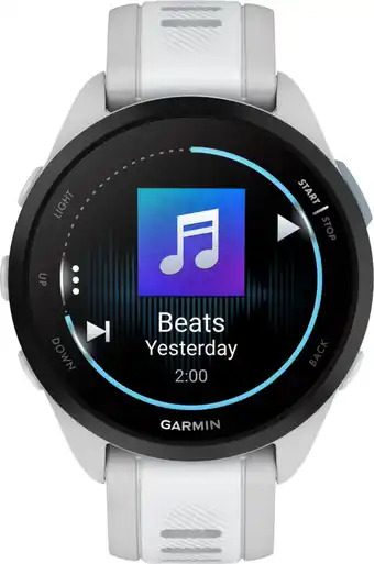 Coolblue Garmin Forerunner 165 Music Gris/Blanc aanbieding