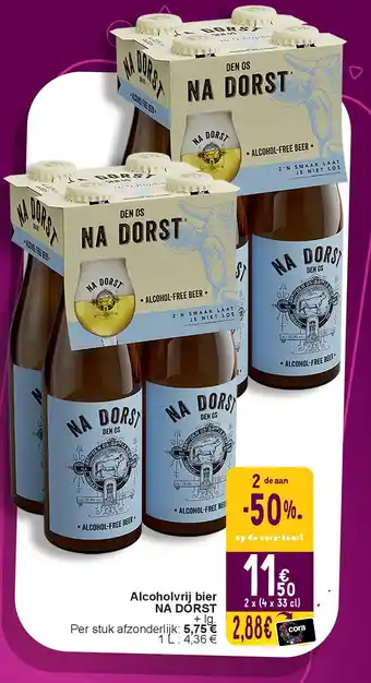 Cora Alcoholvrij bier NA DORST aanbieding