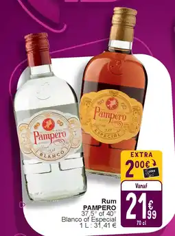 Cora Rum PAMPERO aanbieding