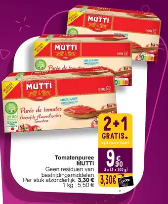 Cora Tomatenpuree MUTTI aanbieding