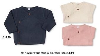 Zeeman Newborn vest aanbieding