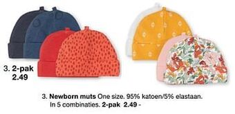Zeeman Newborn muts aanbieding