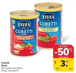 Carrefour Cubetti Elvea aanbieding