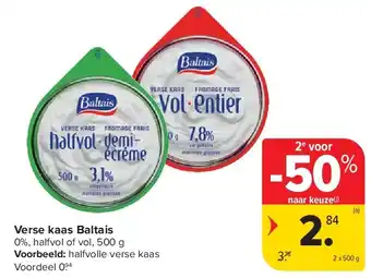 Carrefour Verse kaas Baltais aanbieding