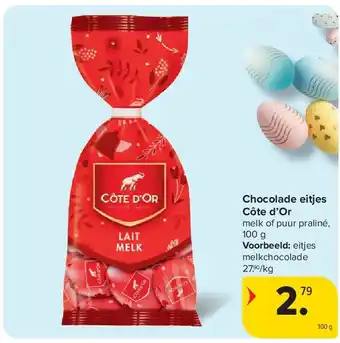 Carrefour Chocolade eitjes Côte d’Or aanbieding