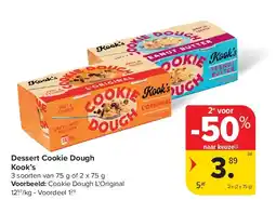 Carrefour Dessert Cookie Dough Kook’s aanbieding