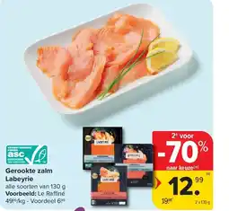 Carrefour Gerookte zalm Labeyrie aanbieding