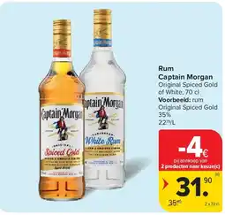 Carrefour Rum Captain Morgan aanbieding