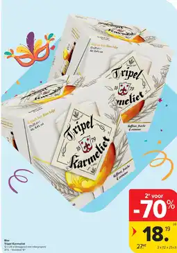 Carrefour Bier Tripel Karmeliet aanbieding