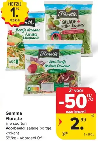 Carrefour Gamma Florette aanbieding