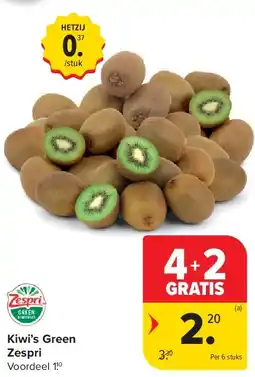 Carrefour Kiwi’s Green Zespri aanbieding