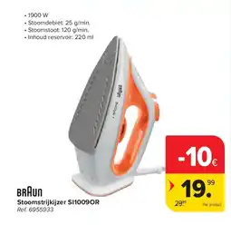 Carrefour Stoomstrijkijzer SI1009OR aanbieding