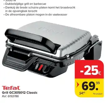 Carrefour Grill GC305012 Classic aanbieding