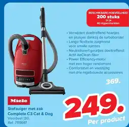 Carrefour Stofzuiger met zak Complete C3 Cat & Dog aanbieding