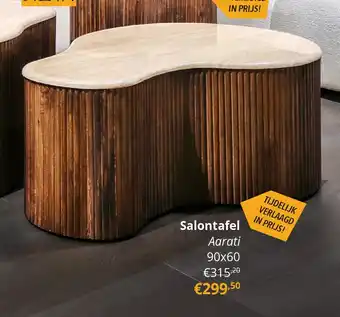 YGO Salontafel Aarati 90x60 aanbieding