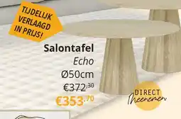 YGO Salontafel Echo Ø50cm aanbieding