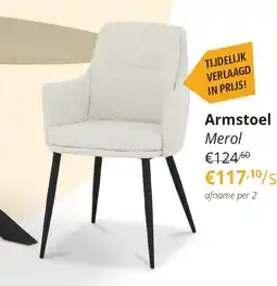 YGO Armstoel Merol aanbieding