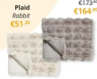 YGO Plaid Rabbit aanbieding