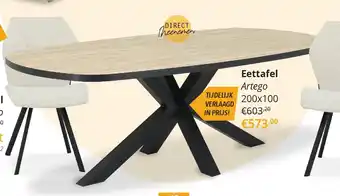 YGO Eettafel Artego aanbieding