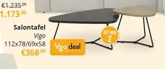 YGO Salontafel Vigo aanbieding