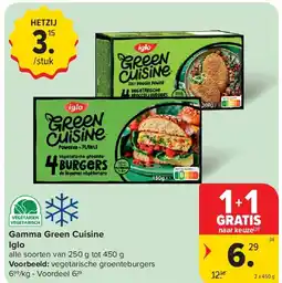 Carrefour Gamma Green Cuisine Iglo aanbieding