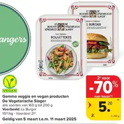 Carrefour Gamma veggie en vegan producten De Vegetarische Slager aanbieding