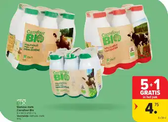 Carrefour Gamma melk Carrefour Bio aanbieding