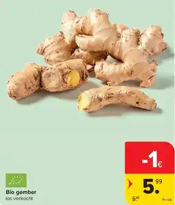 Carrefour Bio gember aanbieding