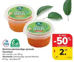 Carrefour Gamma plantaardige spreads Carrefour aanbieding