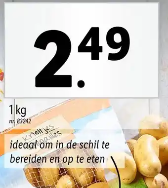 Lidl ideaal om in de schil te bereiden en op te eten aanbieding