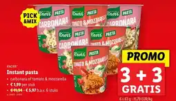 Lidl Instant pasta aanbieding