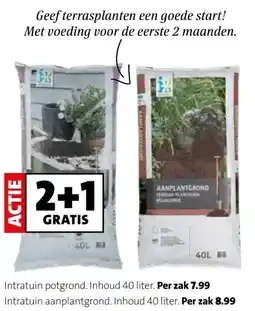 Intratuin Intratuin potgrond. Inhoud 40 liter aanbieding