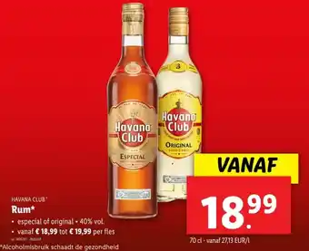 Lidl Rum aanbieding